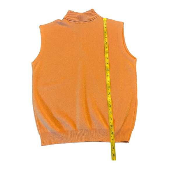 VINTAGE Helen Harper Orange Sleeveless Pullover Top -Size 16 - Picture 9 of 12
